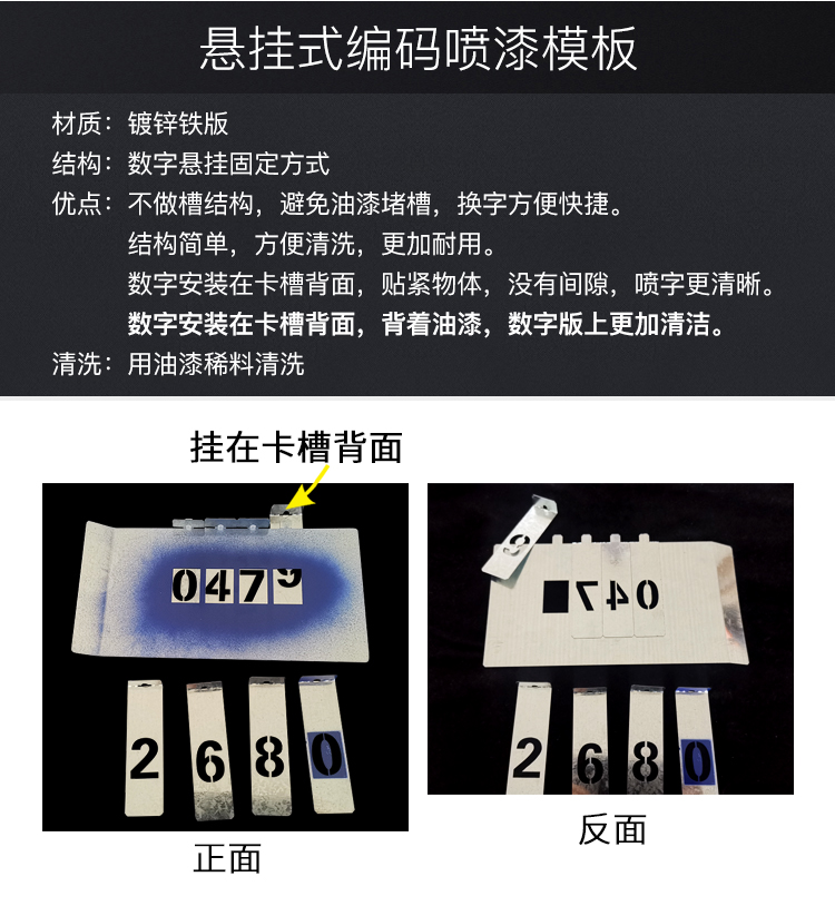 镂空字喷漆模板 插卡式铁皮广告字牌模具的应用与制作